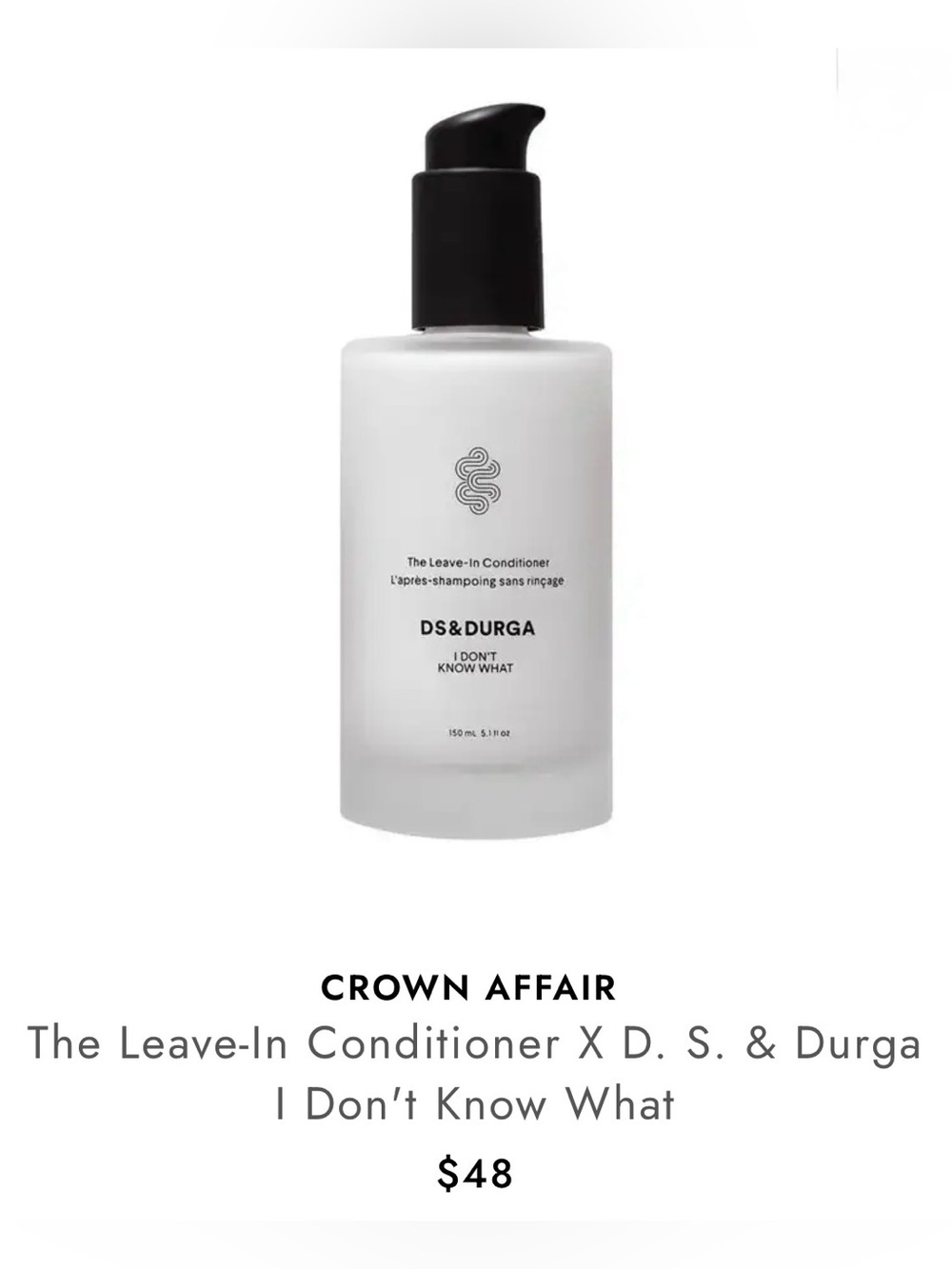 D.S. & Durga Crown Affair Leave-In